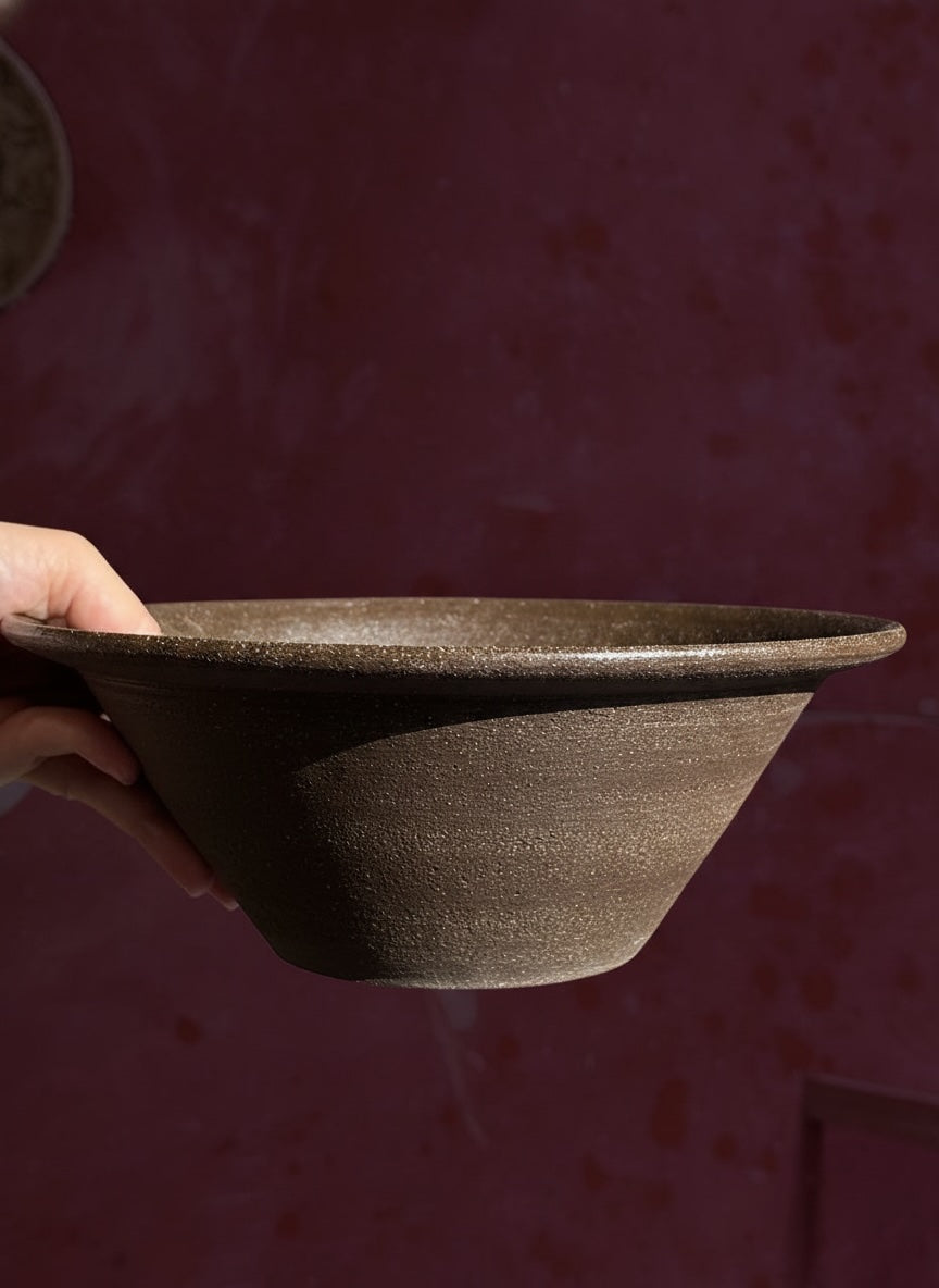 Stoneware French Dairy Bowl Pumpernickel