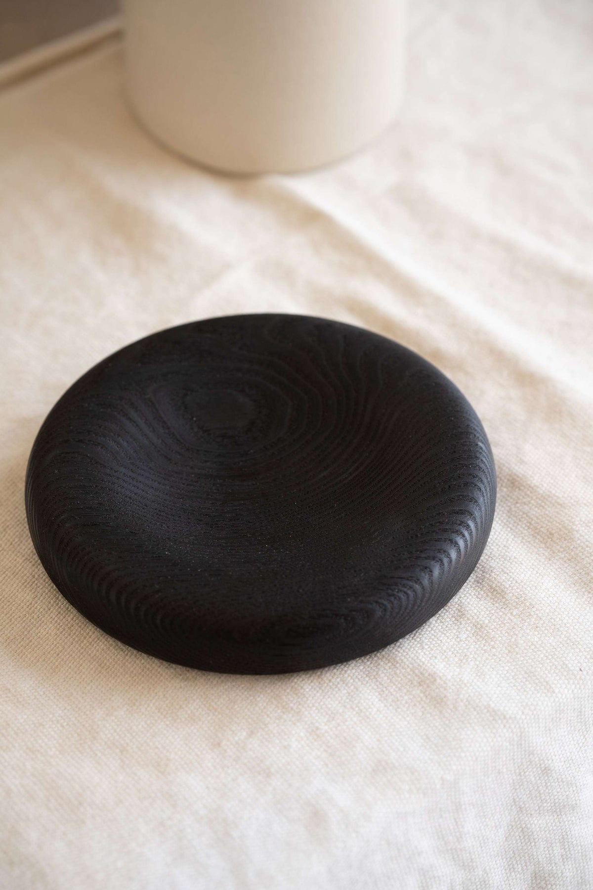 Hand carved wooden jewelry tray with rounded edges made from ashwood, unique and handmade in Ukraine