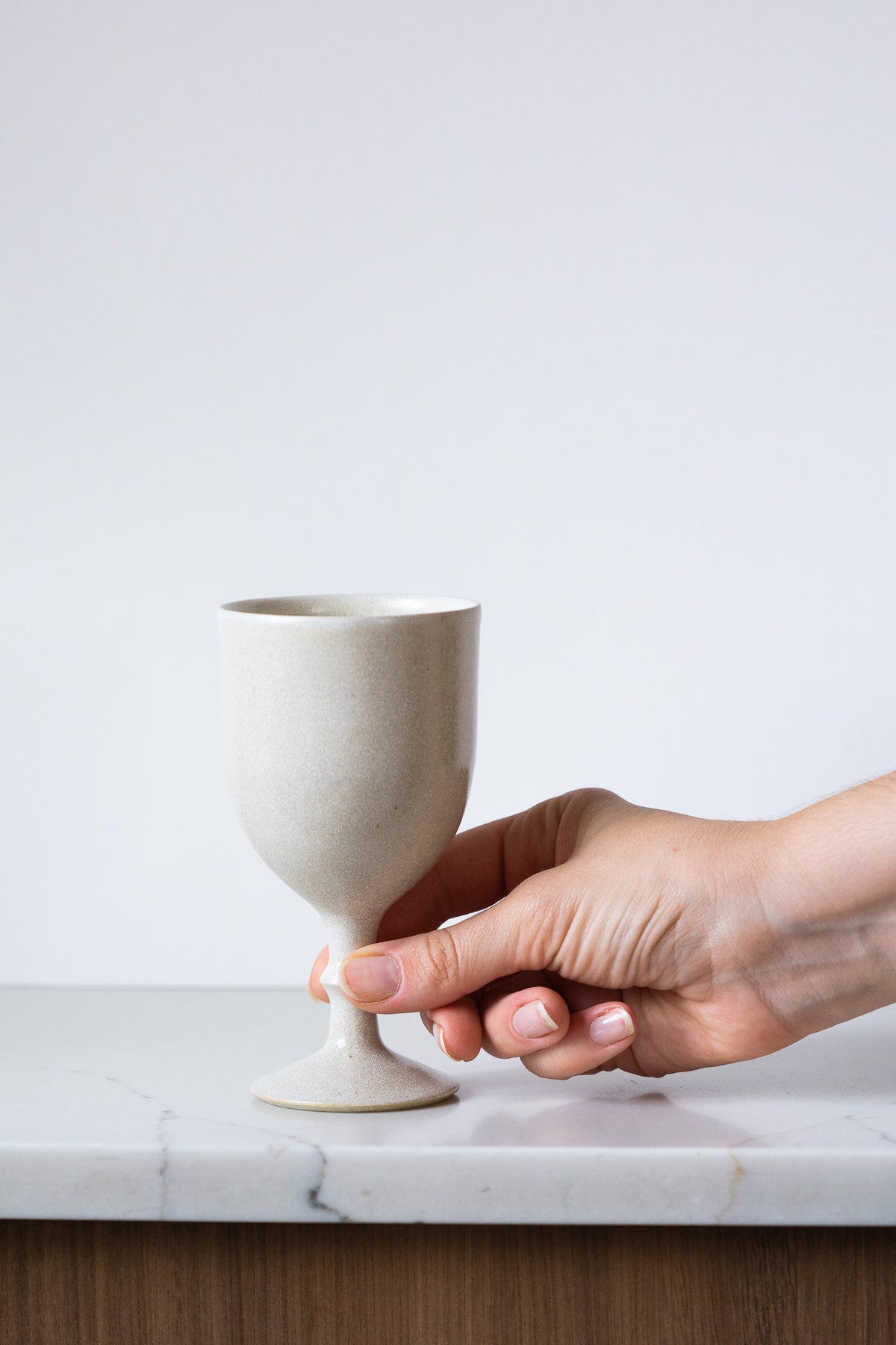 Wheel-Thrown Ceramic Wine Glasses / Goblets