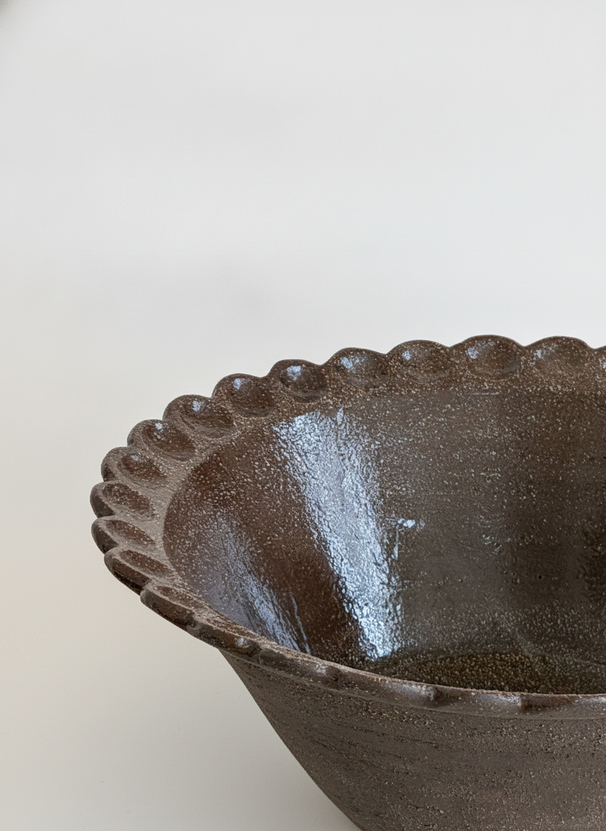 Stoneware French Dairy Bowl Pumpernickel
