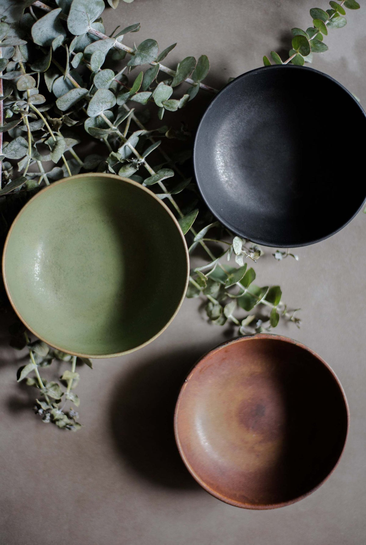 Rust Stoneware Mini Bowl handcrafted in Ukraine with unique matte brown-black glaze, dishwasher and microwave safe.