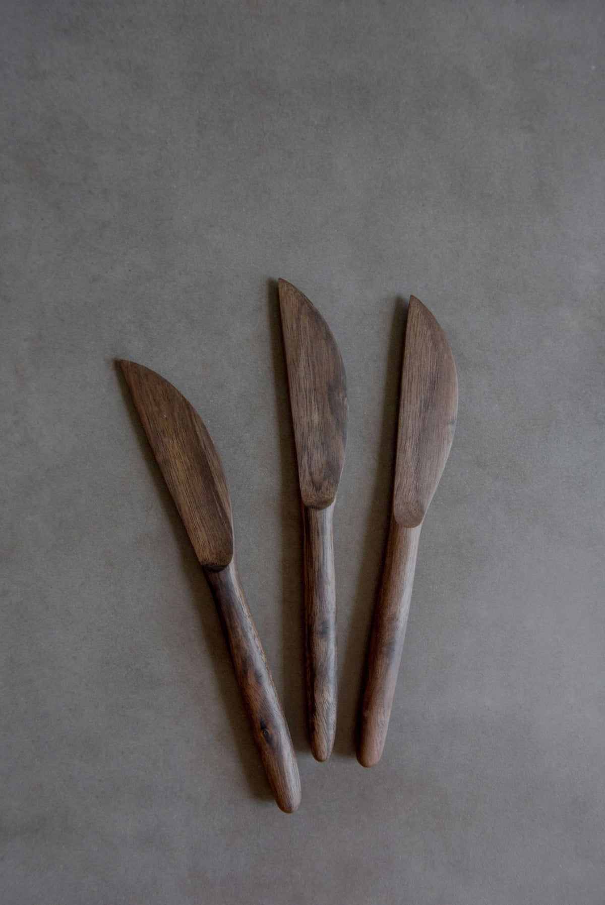 Handcrafted walnut wood knife by Vladislav Gorbachov for everyday use, made in Ukraine