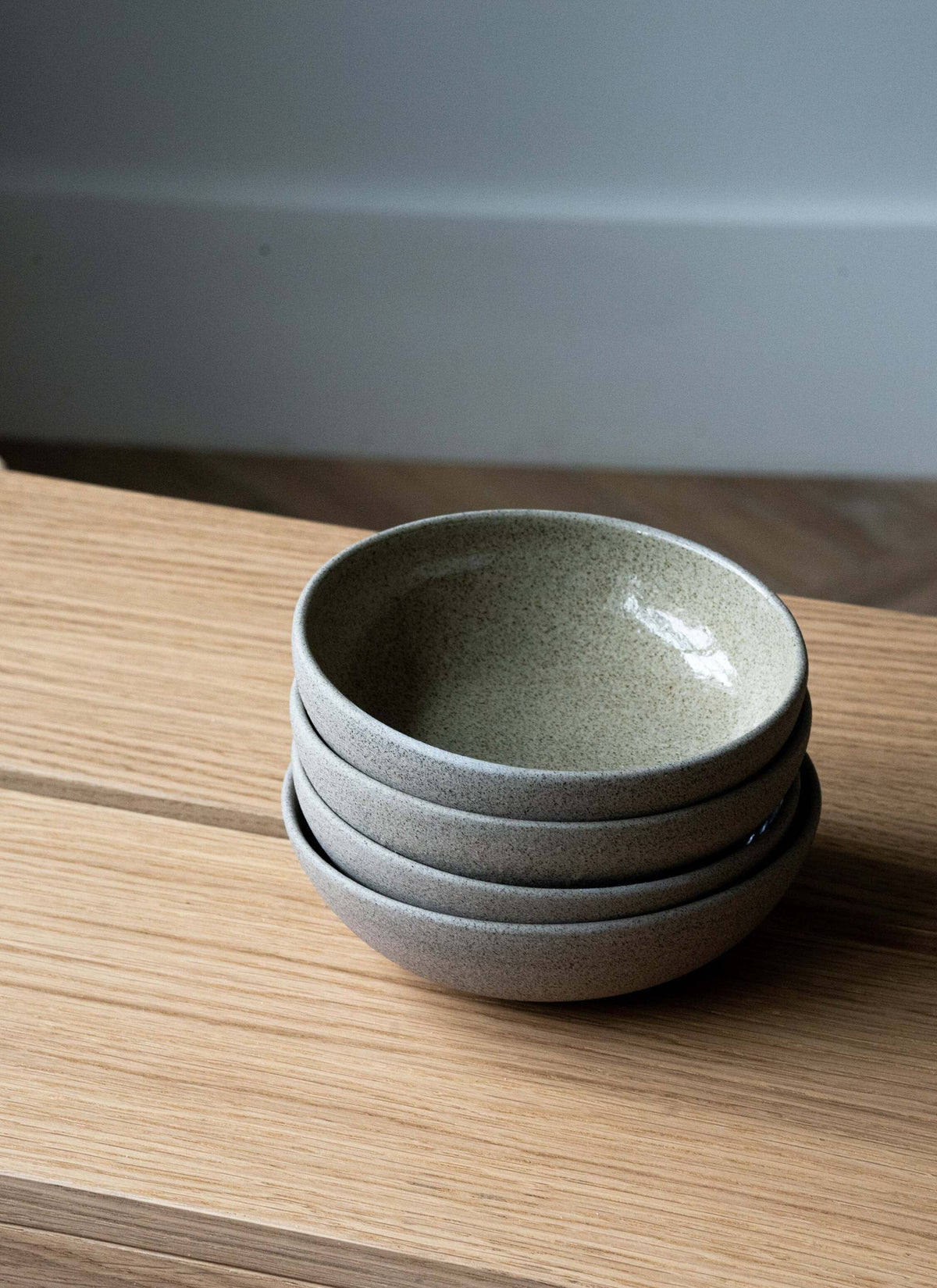 Stoneware mini bowl "Concrete" with rough exterior and glossy interior glaze, handmade in Ukraine