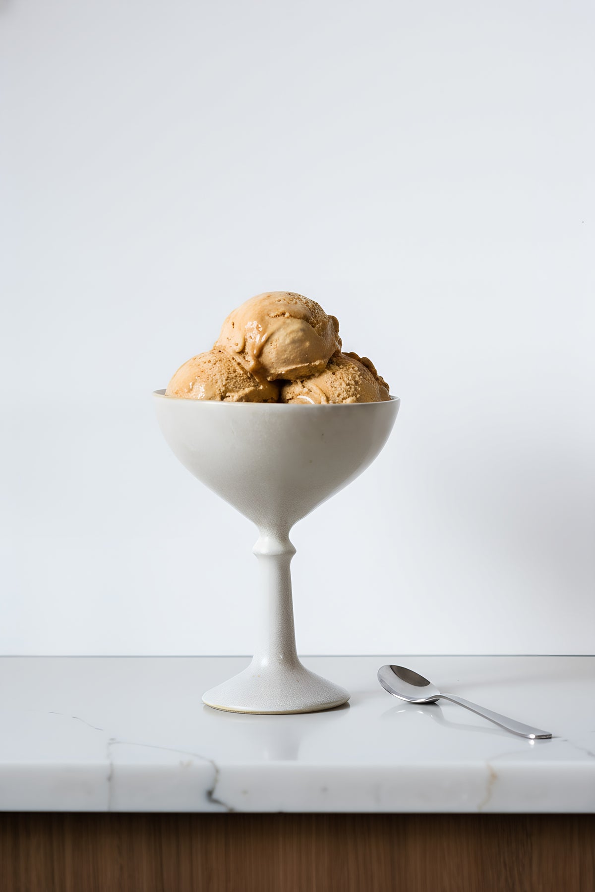 Handcrafted Ceramic Champagne Coupe – Stoneware Ice Cream & Dessert Glass