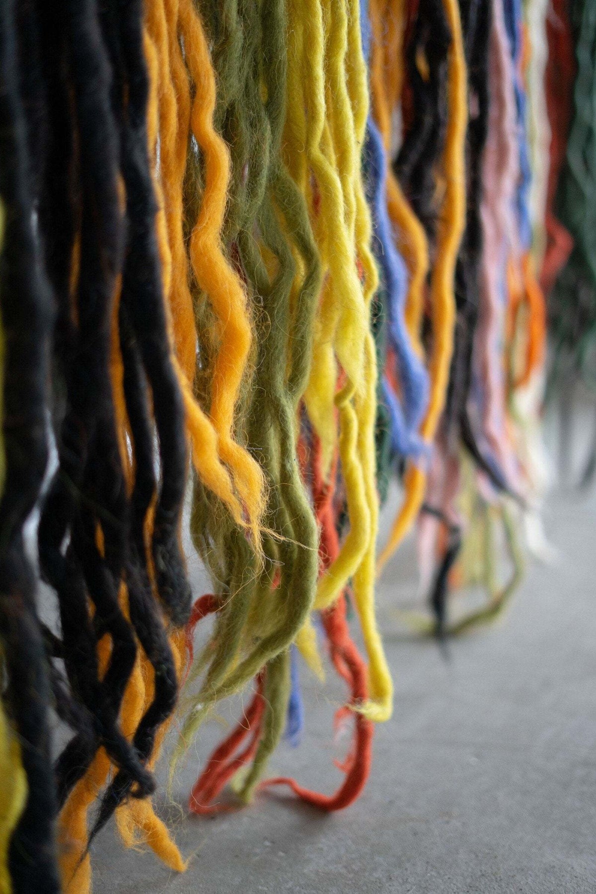Traditional Carpathian wool wall hanging in 100% sheep wool handwoven design